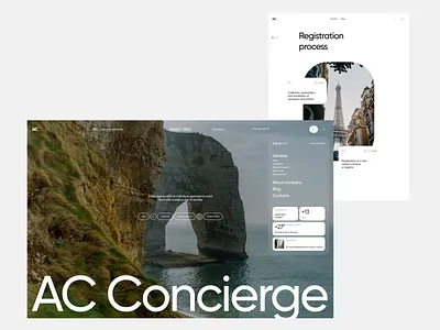 AC Concierge — Visa Application Center Website Concept clean design interface minimalist ui ui design ux ux design web design