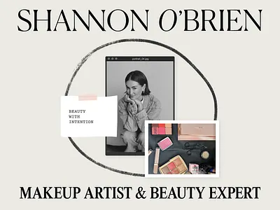 Shannon O'Brien Makeup Artist Branding branding graphic design makeup artist