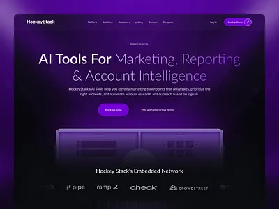 AI Landing Page For Marketing Company ai ai landing page ai landing page design ai marketing ai startup ai web design ai website ai website design landing page marketing ui design web design website
