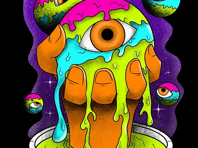 Planet Of The Eyes digital drawing graphic design ilustration