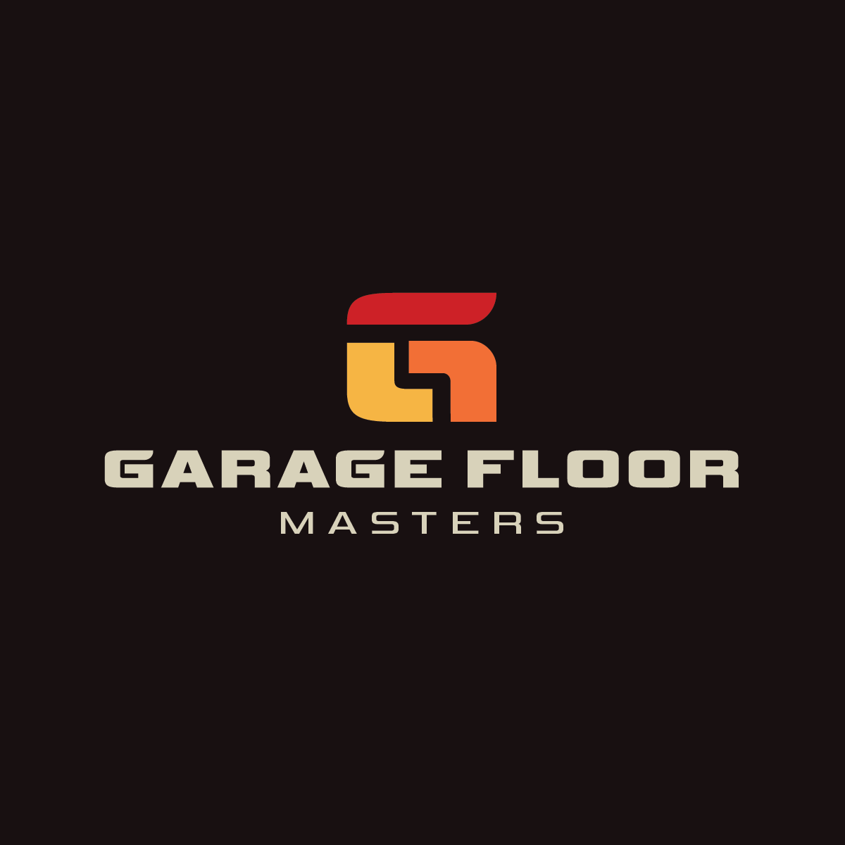 Garage Floor Masters 70s brand identity branding build car construction contractor flooring freelancer garage graphic design home logo mockup remodel rennovate retro roof truck