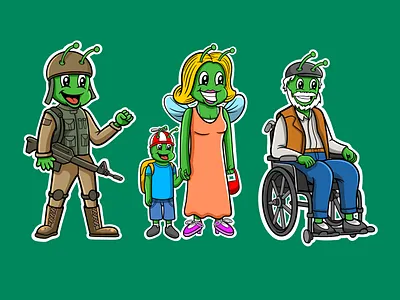 dragonfly character cartoon cartoon character comic dragonfly drawing family funny logo vector