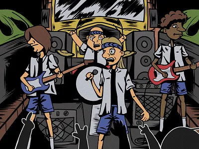 High School Musician animation artwork cartoon ilustration