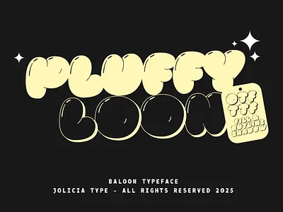 Pluffy Loon | Baloon Bubble Font | Free To Try cheerful font freebies freefont
