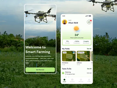 Drone Agriculture App – Smart Farming UI Mobile App Design agriculture drone agritech agritechui app drone drone app droneapp droneux farmingui figma firqah firqah lab greentech mobile app mobile app design mobileappdesign smartfarming ui uiux uxdesign