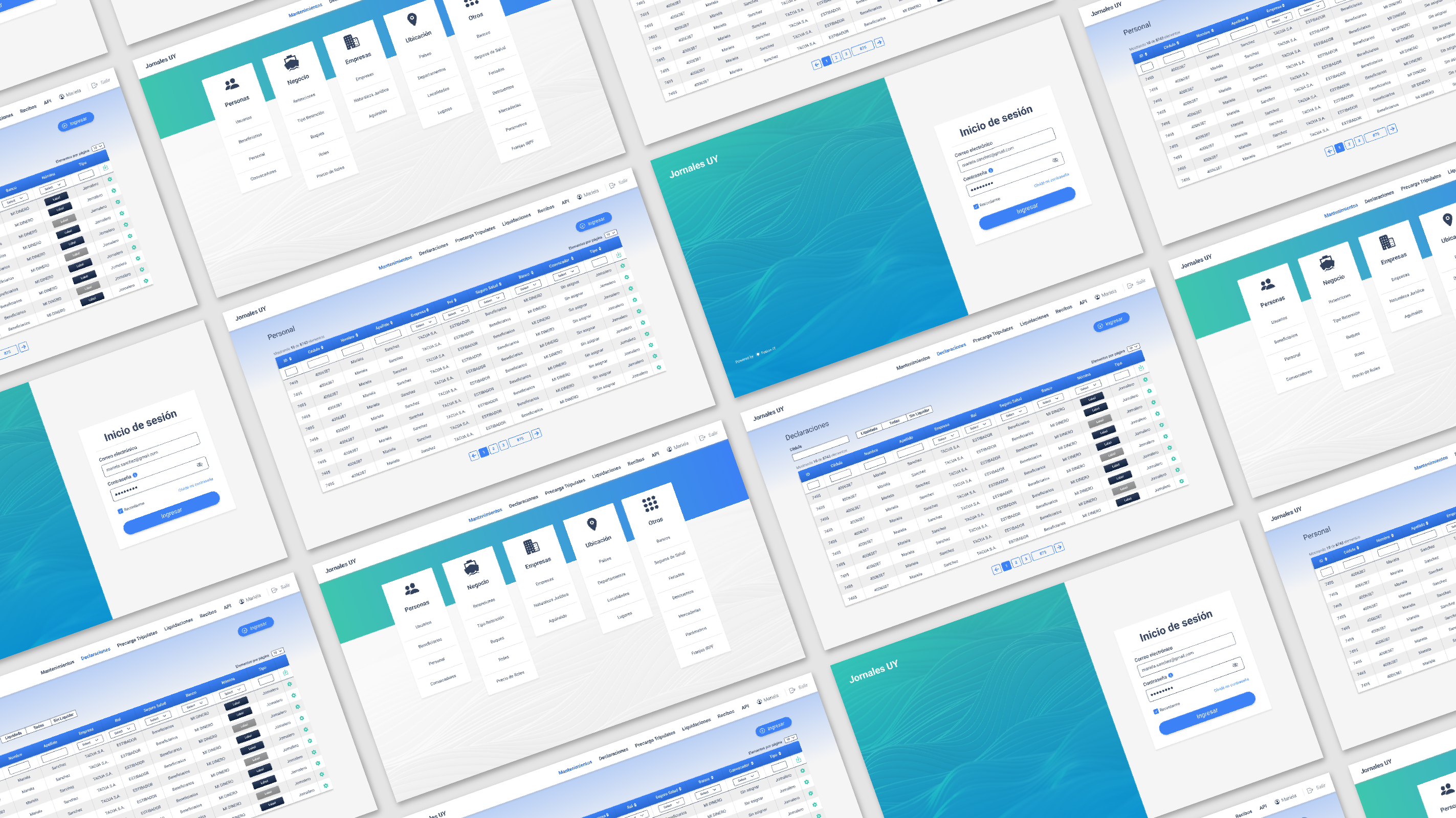 UI Design | Jornales UY components design elements form loguin product ui ux