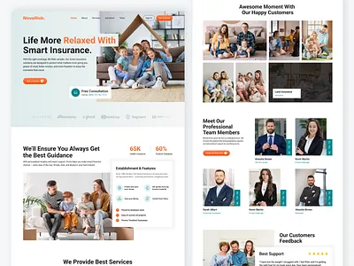 Insurance Company Website business insurance car insurance clean website company company profile customer service design health health insurance hospital hospital company insurance insurance company medical medical services medical website services ui web website