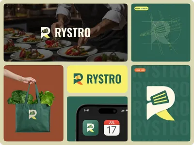 Rystro- Restaurant Website Branding branding design logo ui ux we web design
