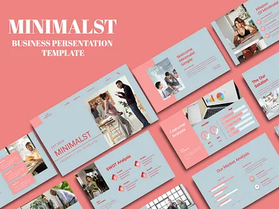 Minimalst Powerpoint brand manual canva