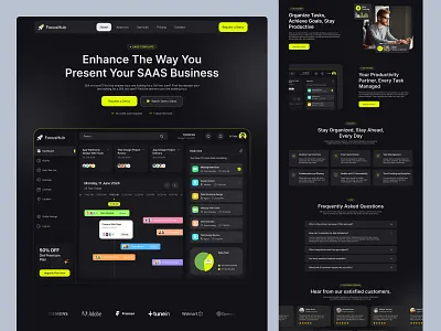 Task Management SaaS Landing Page bank banking website e wallet finance finance management finance management design finance management website finance website design landing page minimalist pixelnaiem saas service wallet wallet website web design website