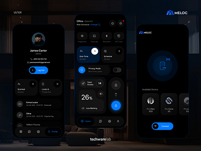 Smart Lock App UI branding corporate rebranding design font design font family fontdesign fonts collection graphic design illustration logo mobile app modern techwarelab ui ux ux design website design