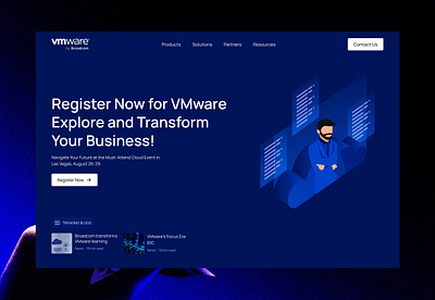 Vmware Re-design branding design figma figmadesign graphic design illustration logo splash screen trend ui ux website