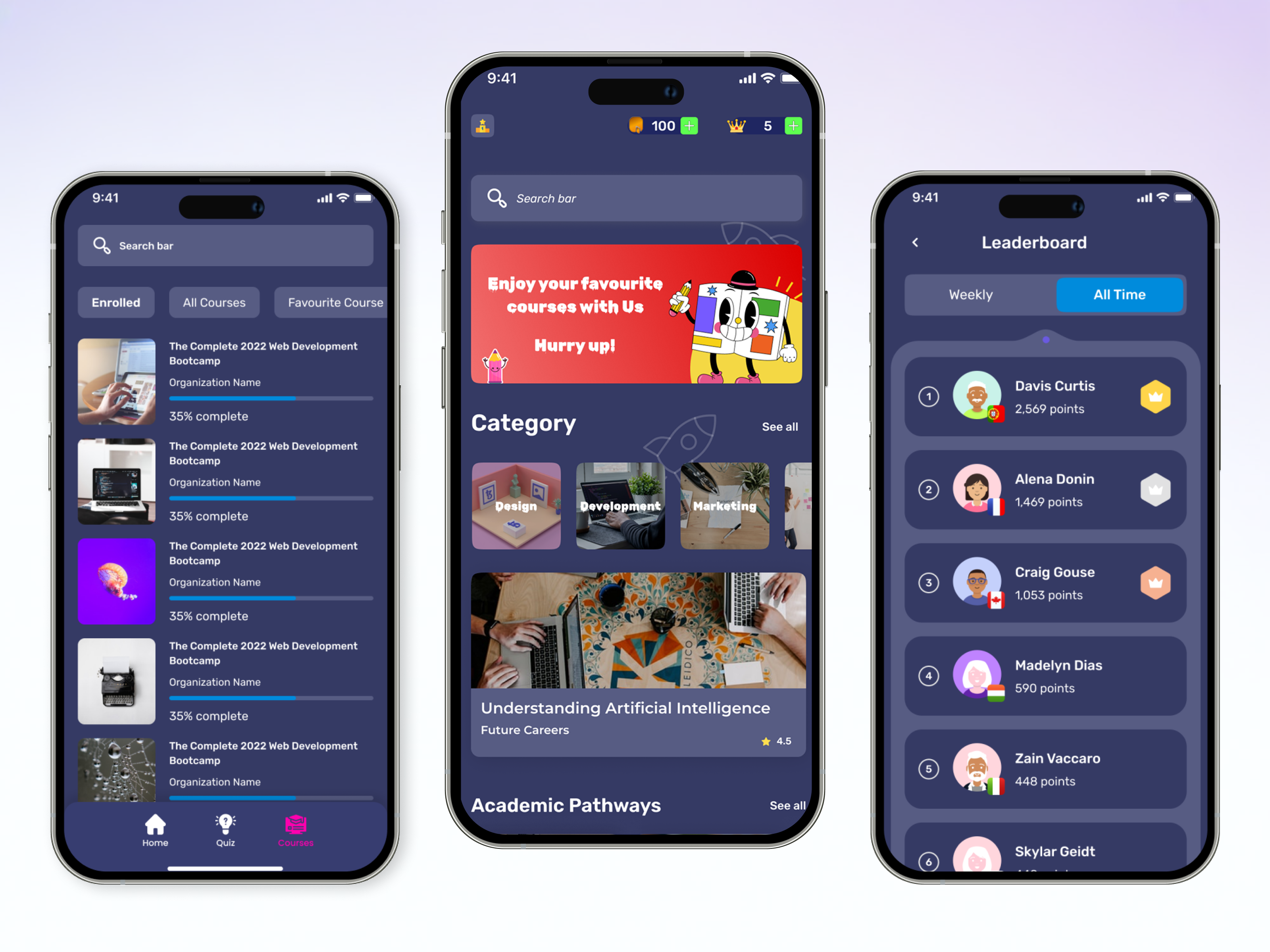 Trivia Mobile App Design braingame creativedesign funwithquaha gameappdesign playquaha quahaapp questiongame quizapp quizui smartfun triviaapp uxdesign