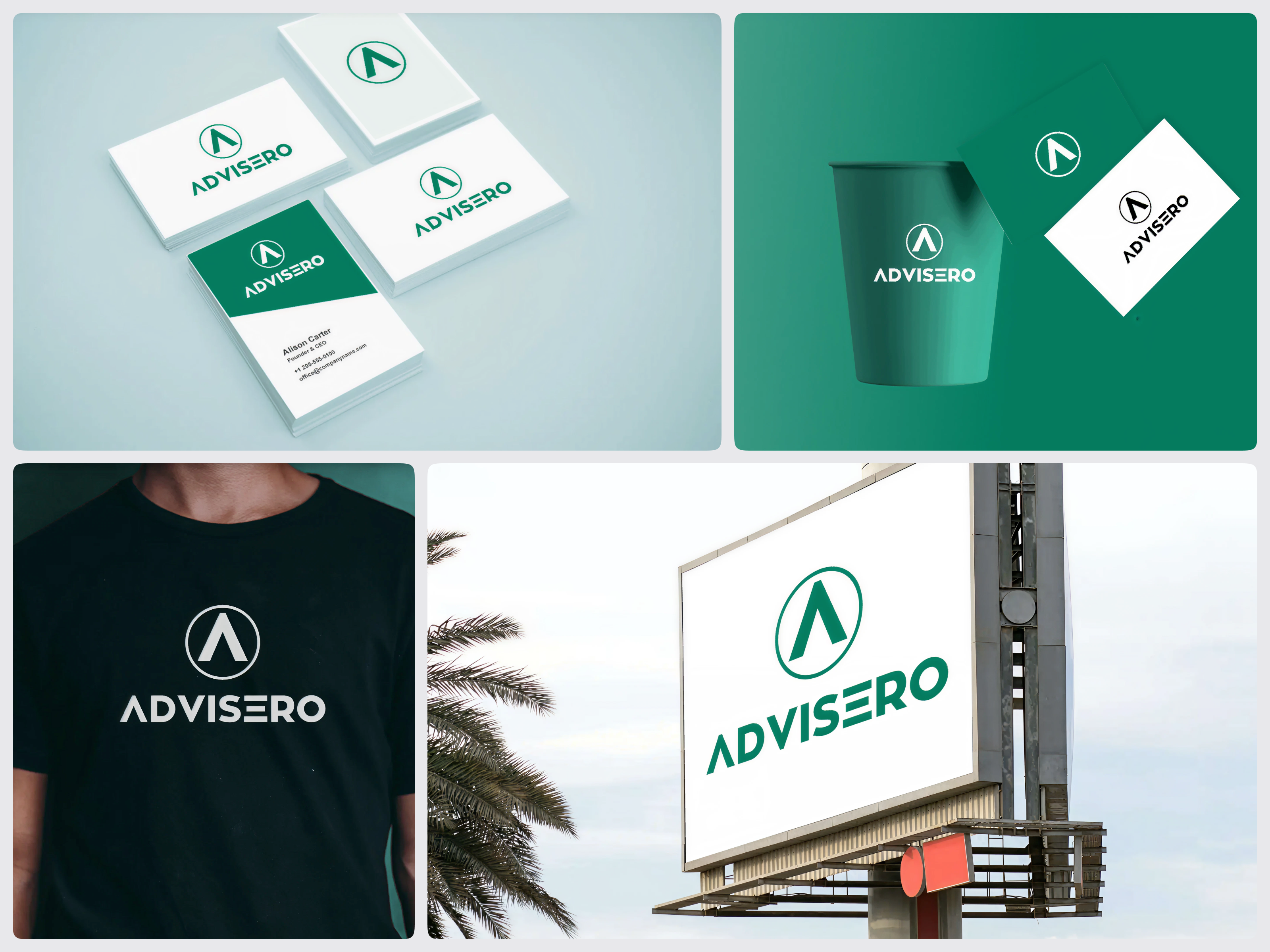 Brand Identity for Advisero branding interface logo product service startup ui ux web