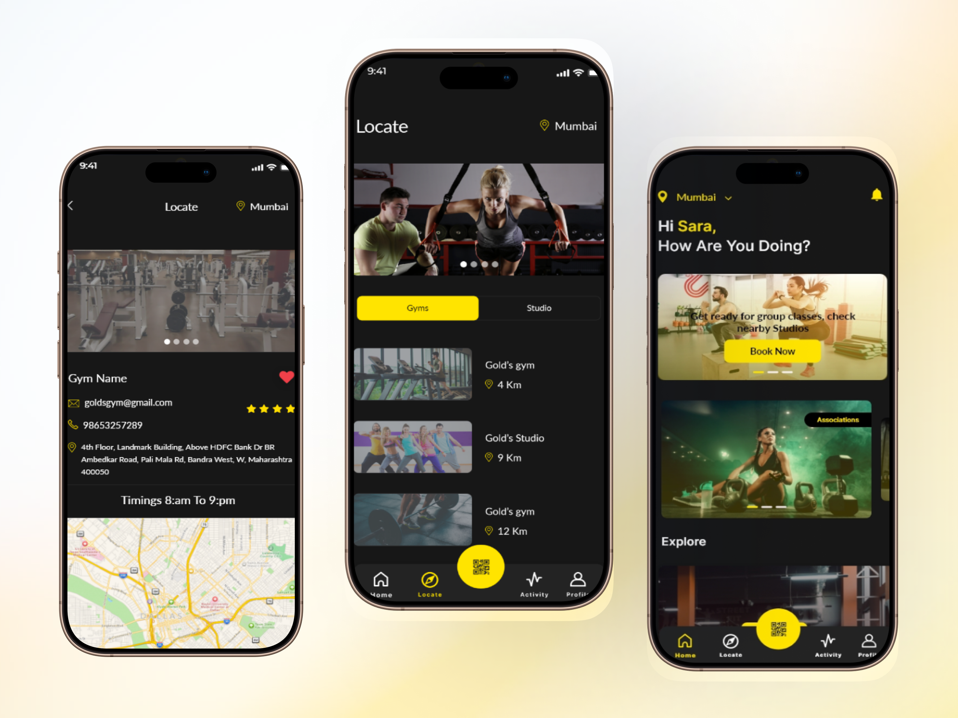 Health and Fitness Mobile App Design app app concept app design design dribbbleshot fitnessapp fitnessgoals fitnesstracker goldgym goldstandardfitness gymapp homeworkout ui uidesign ux uxinspiration workoutapp
