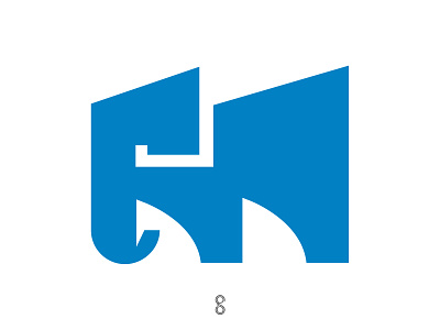 Logo-marks for Sale design elephant letter logo mark minimal monogram simple typography
