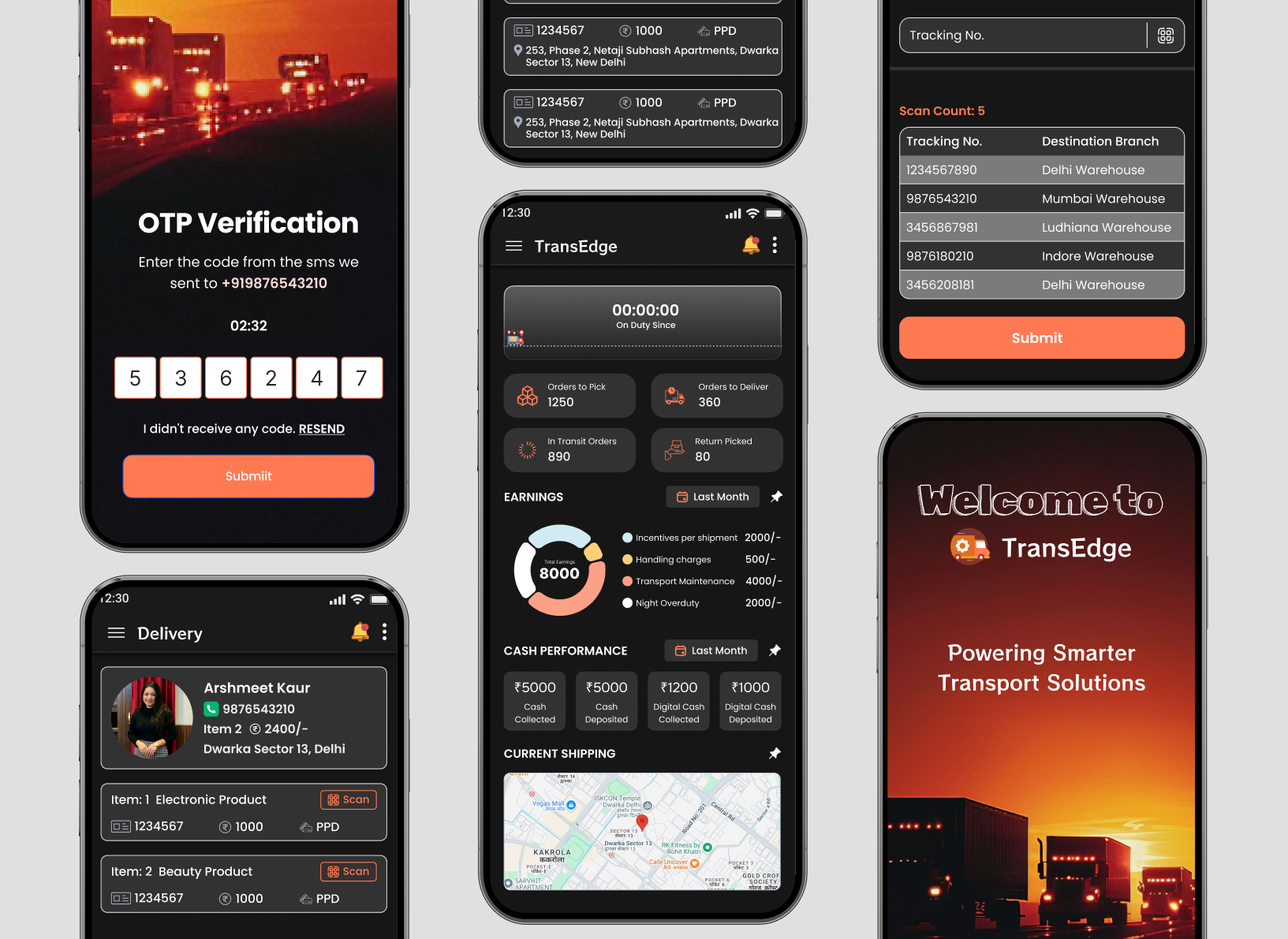 Logistics Mobile App - Vendor Dashboard app b2b courier dashboard delivery delivery app logistics logistics app mobile app package parcel product design shipping tracking transport transportation ui ux ux research vendor