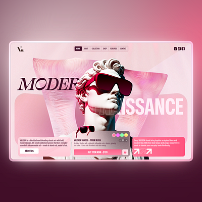 Combining the old with a contemporary style. animation figma landingpage motion graphics ui ux webdesign websitedesign