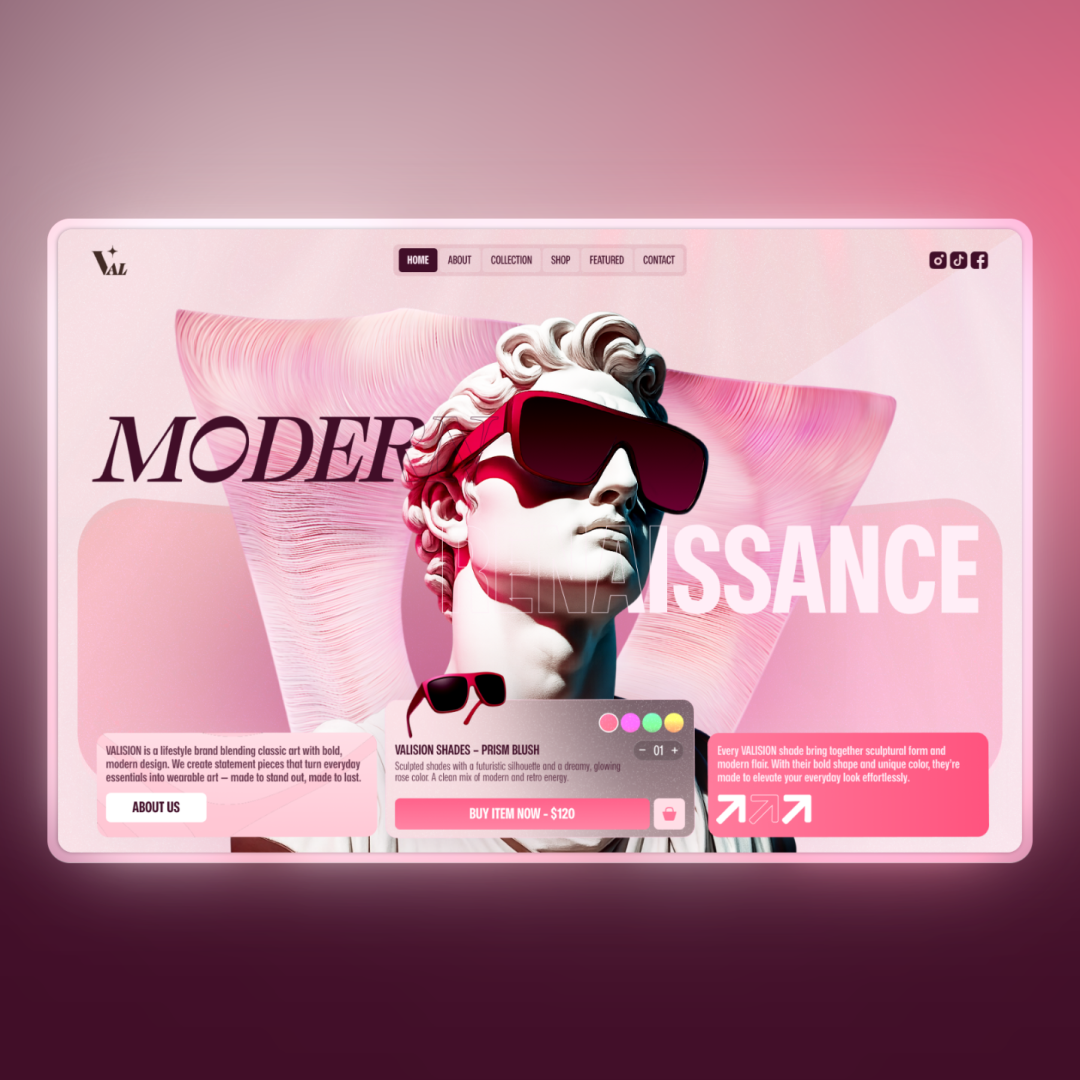Example of Modern Website Design
