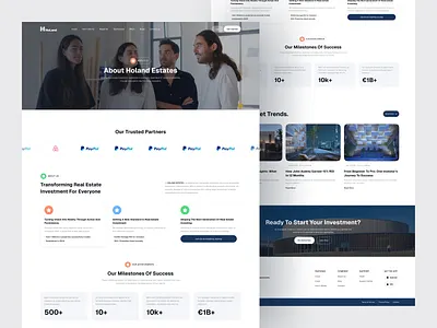 Property Invesment Landing Page about us commercial real estate portal company corporate website design system investment company landing page landing page design minimalism property investment portal real estate real estate fundrising real estate investing platform real estate investment real estate website ui web design website design