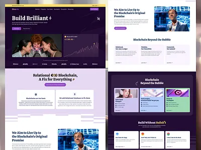 Chromia Blockchain blockchain crypto design landing page ui web design web3 website website design