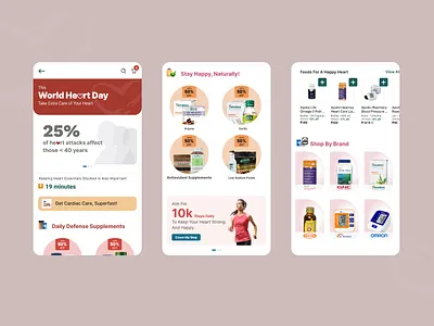 Category Landing Page - World Heart Day category landing page graphic design heart day ui world heart day