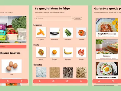 [UX] Smart Recipe App Based on Your Ingredients application food graphic design mobile tablet