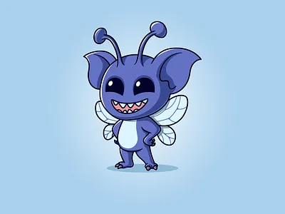 Cornish Pixie from Harry Potter | Cute Flat Vector Cartoon Illus art