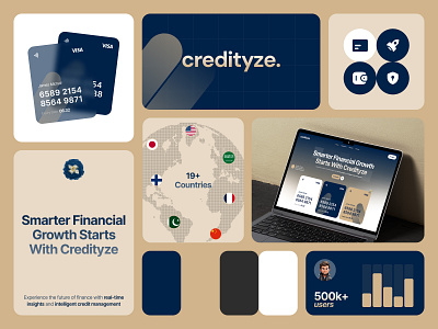 Credityze - Visual Brand Identity 3d bank brand brand design brand identity branding card design finance finance branding identity design logo motion graphics ui visual visual identity wallet