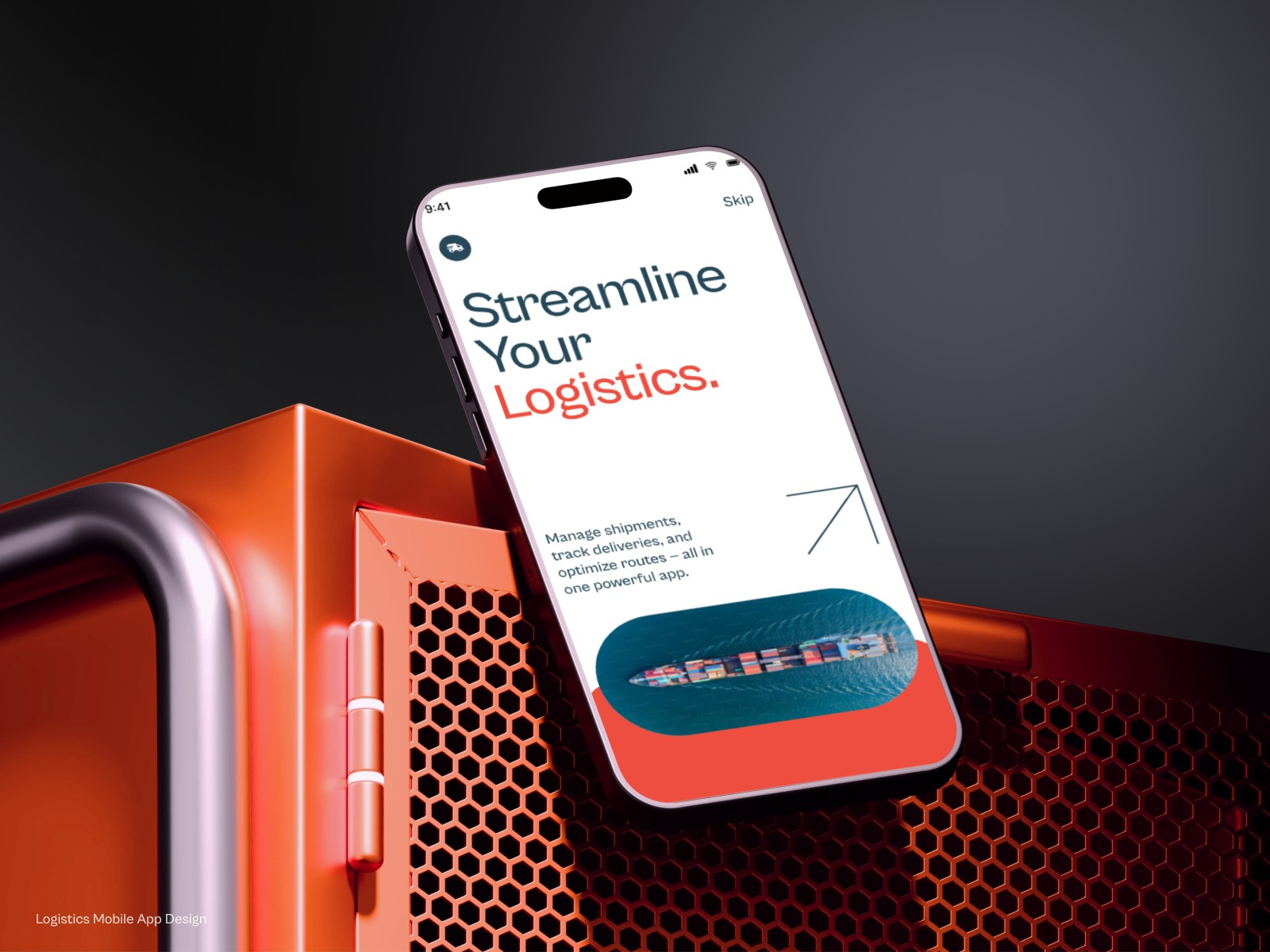 B2B Logistics App UI Design app b2b branding cargo courier delivery app design freight logistics mobile shipment shipping tracking transportation ui ux