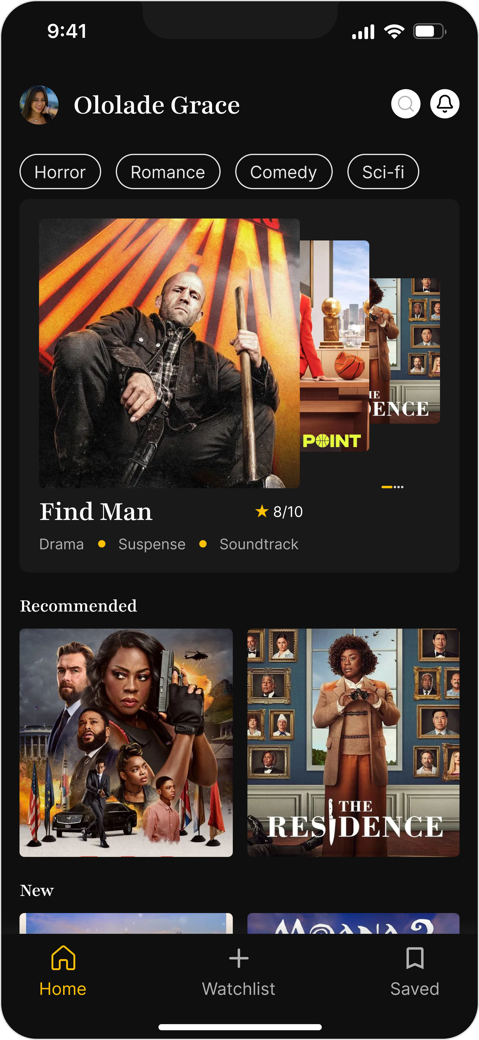 A movie app mobile design ios mobile app movie app ui ui design uiux uiux design visual design