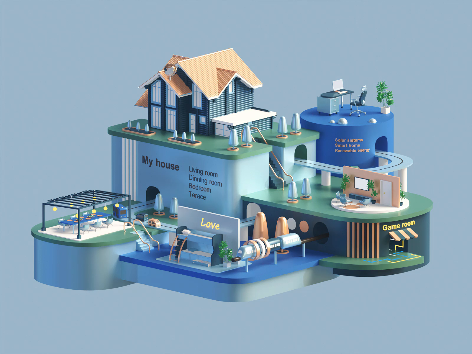 Example of House animation