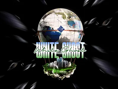 white ghost artwork branding cover design graphic design illustration logo typography vector