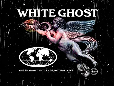 WHITE GHOST branding design graphic design illustration street wear street wear design tshirt design typography vector