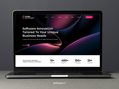 IT Solutions Company Website UI branding corporate rebranding design fontdesign graphic design illustration logo techwarelab ui website design