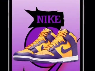 Nike Kick Animation Prototype 3d animation app branding design design system designer graphic design illustration mobile motion graphics nike shoes typography ui ui interface uiinspiration ux vector web design