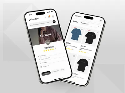 Trendora | E-Commerce Online platform Mobile App application branding code cursore development graphic design logo marketplace mobile app no code no code development nocode online ui web design web development