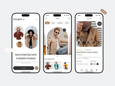 E-commerce Fashion App Ui Design app design design ecommerce mobile app ui uiux