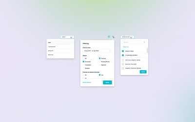 A refined collection of dropdown UI elements custom dropdown filter menu form dropdown interactive ui minimal ui modern design navigation dropdown select menu ui elements uiux kit user experience user interface design web components