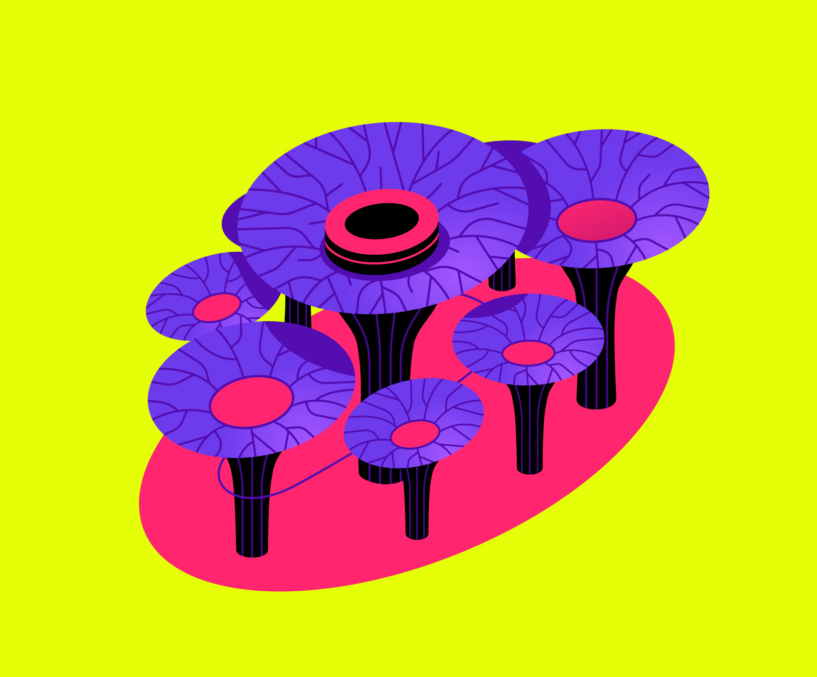 Singapore Supertree Grove art design illustration singapore tech trees vector web3