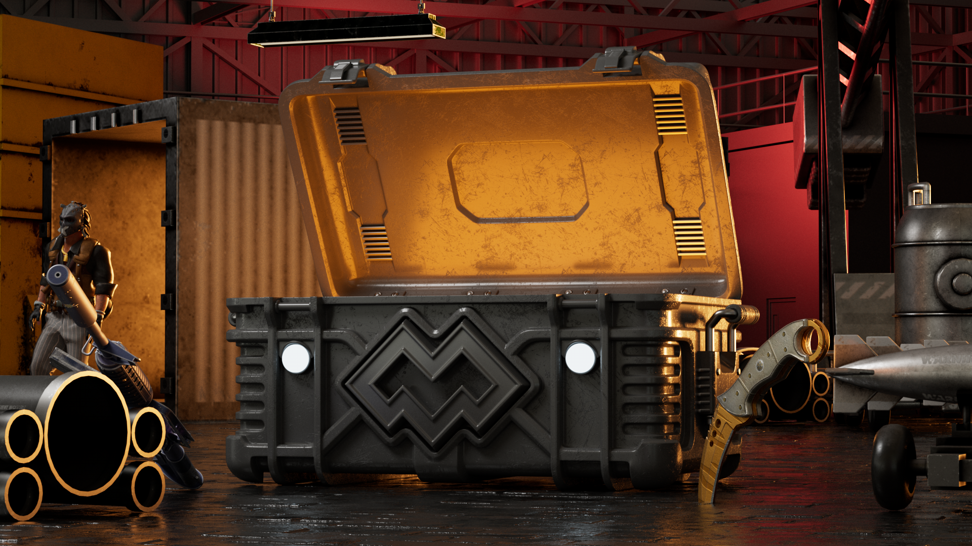 3D Promo video CSGO: OpenCase 3d animation animation 3d blender 3d cases casino cs csgo design gambling game juicy ar juicyart motion graphics promo video render 3d