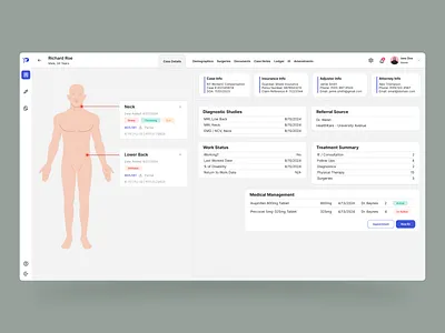 EHR - Patient Case Details app care clinic design doctor ehr ems flutter health hospital lis medical medicine phr pms web website
