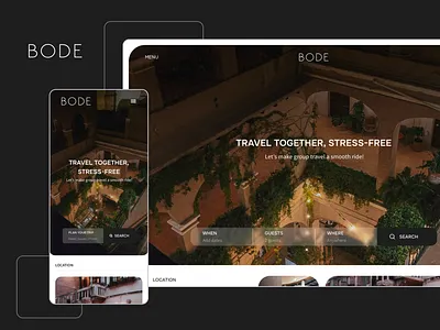Bode app app design booking booking app design graphic design landing page mobile app software development travel ui ui design uiux ux design website