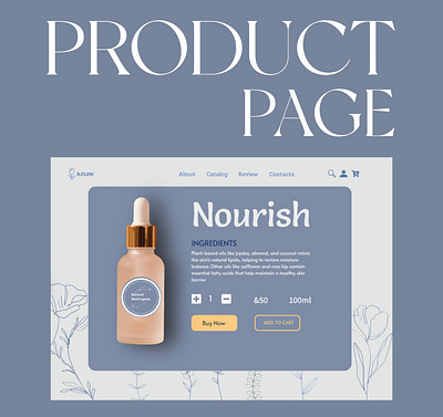 Product page - Skincare website ui branding creative ecommerece figma skincare website ui uiux web design