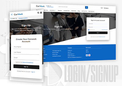 Login Signup UI UX ui