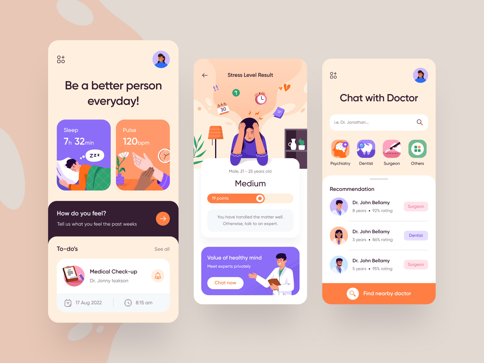 Healthcare Mobile App 👩🏻‍⚕️ by Ariq Fikriawan Ramadhan on Dribbble