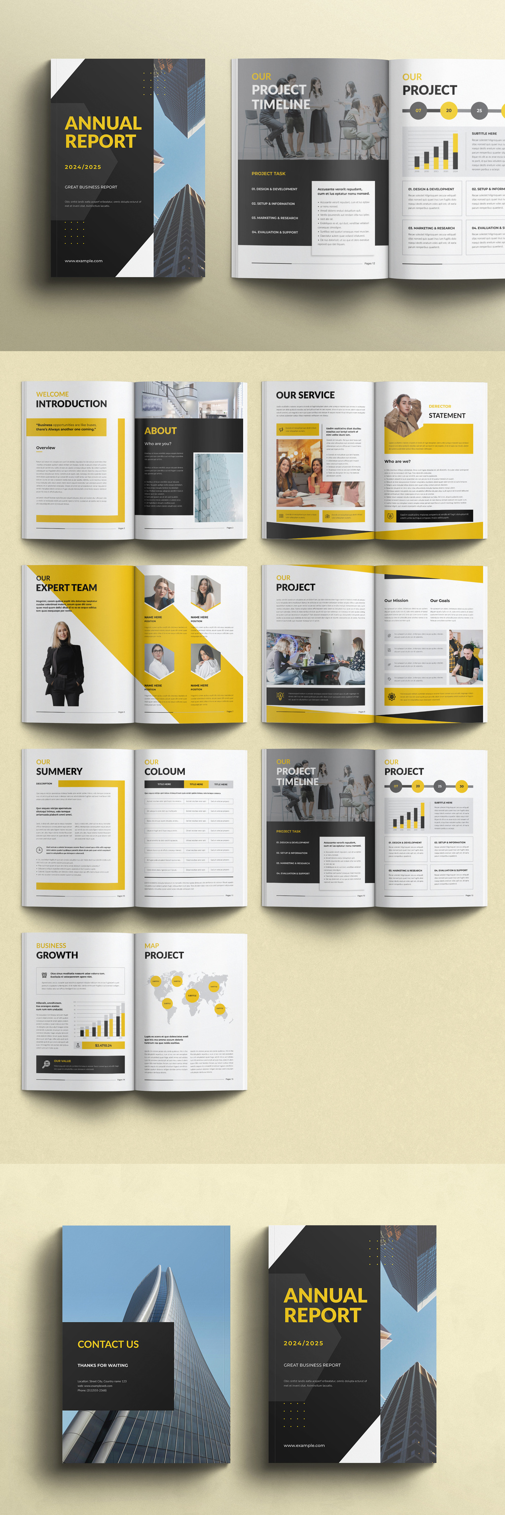 Annual Report Template visual identity