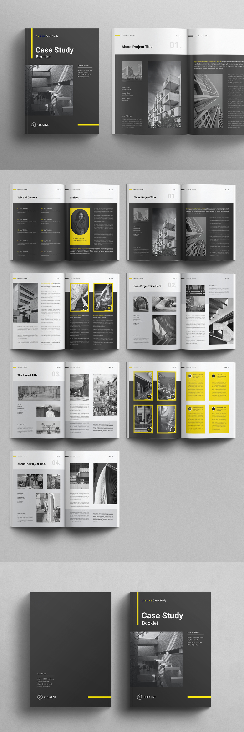 Case Study Booklet Template project report