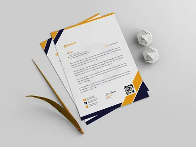 Business Corporate Letterhead Design design letterhead in word