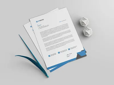 Business Corporate Letterhead Design design letterhead in word